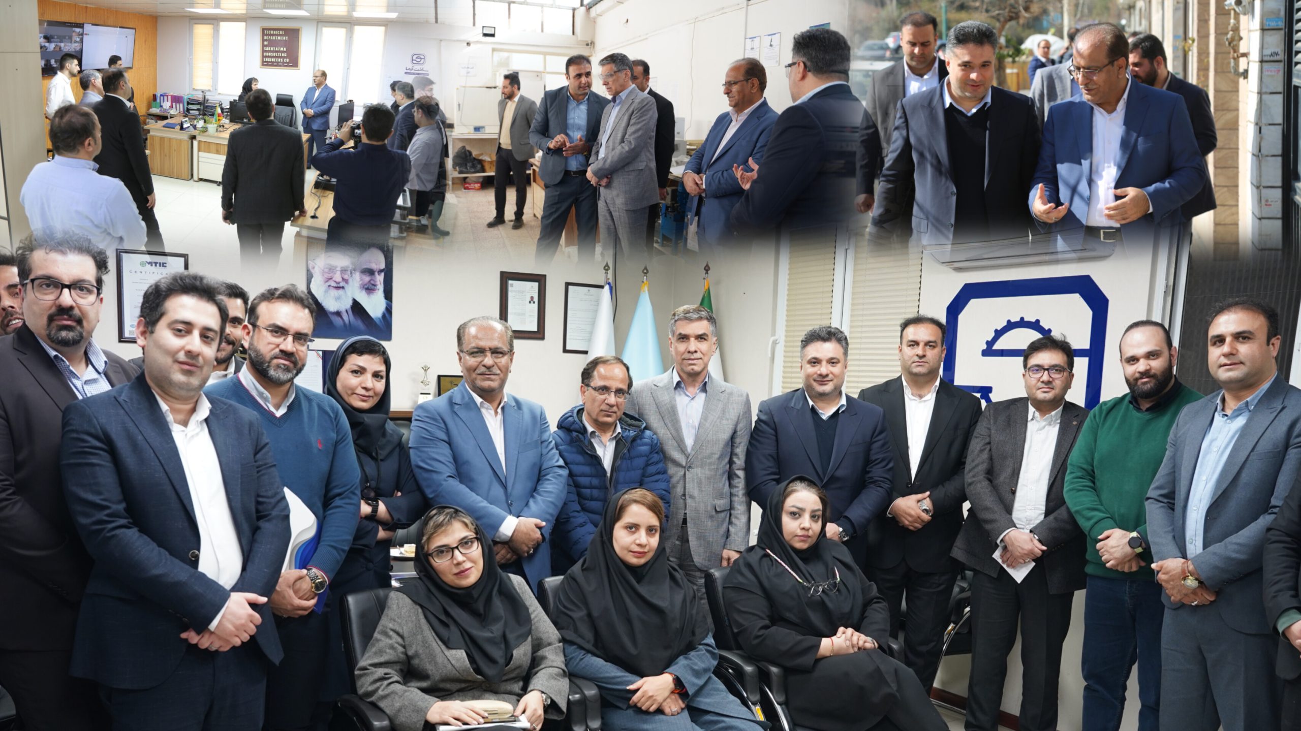 بازدید مدیرعامل جدید هلدینگ ایجاد محیط از شرکت ساخت آزما انجام گردید.