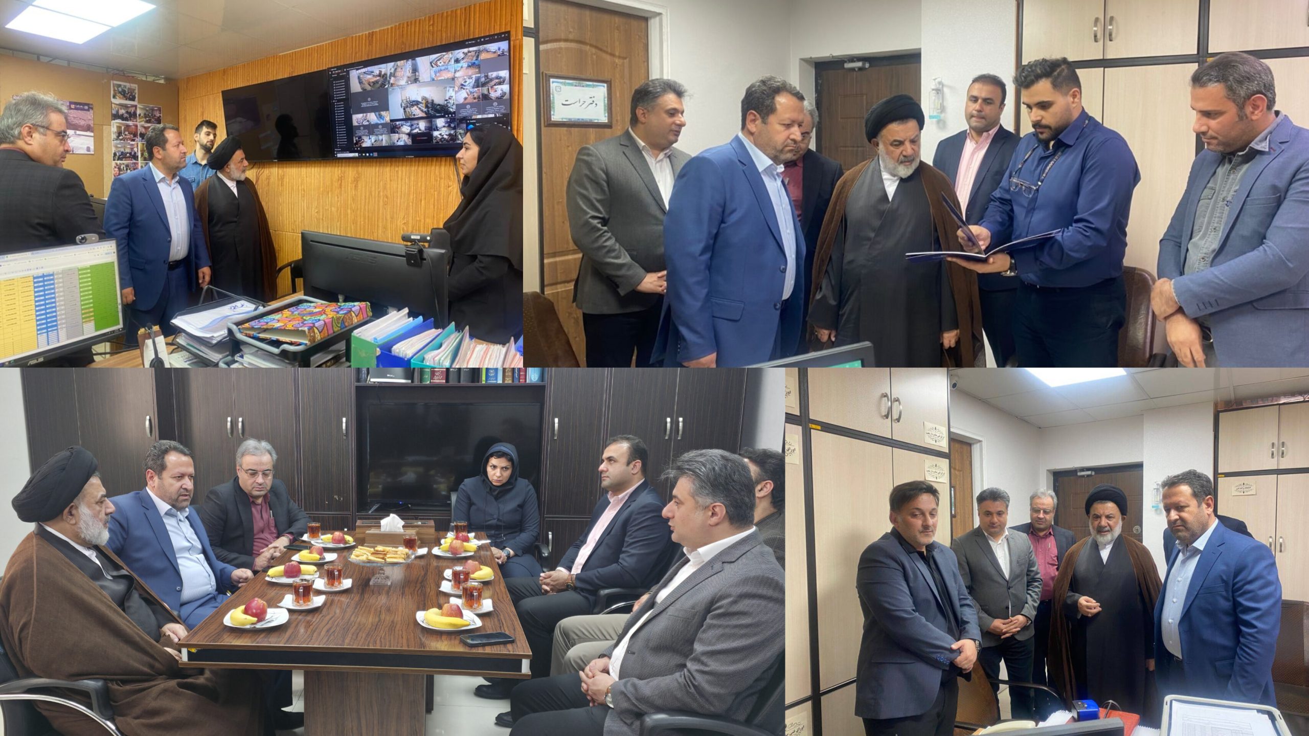 دیدار مدیرکل بنیاد مسکن انقلاب اسلامی استان قم به همراه معاونین محترم با مدیرعامل و معاونین شرکت ساخت آزما